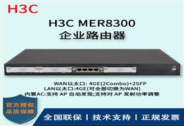 H3C/华三路由器 MER8300 多WAN口全千兆企业级VPN路由器 内置AC 带机量300-600