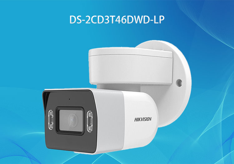 海康威视400万全彩双光摄像机DS-2CD3T46DWD-LP筒型网络监控摄像机