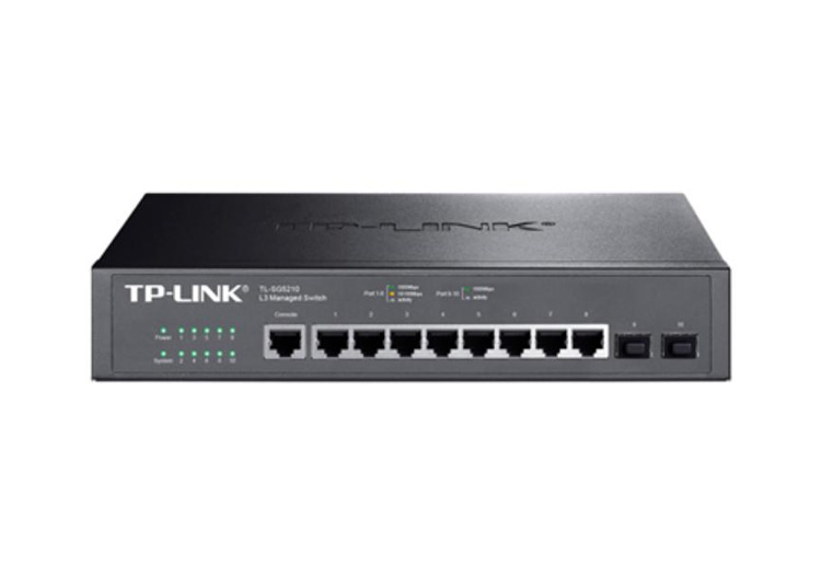 TP-Link TL-SG5210 8口千兆三层核心交换机网管型SFP光口端口汇聚