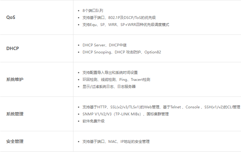 TP-LINK三层网管poe交换机