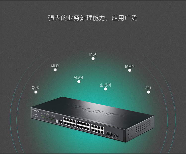 TP-LINK 全千兆堆叠式三层网管交换机