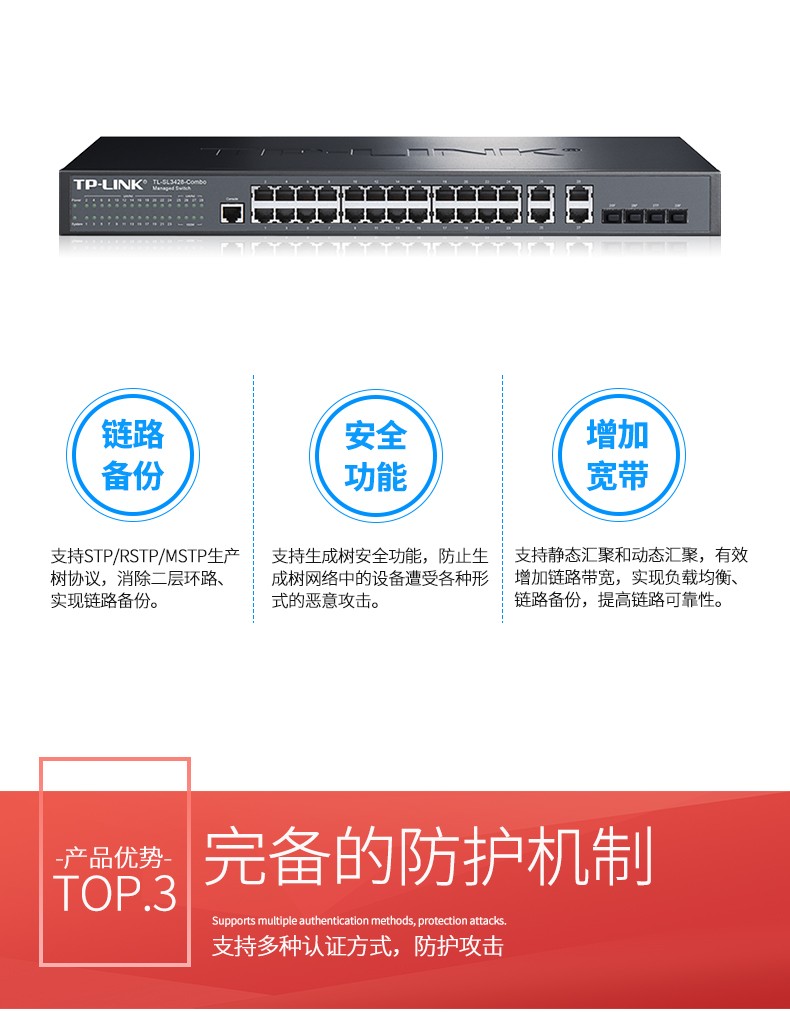 普联TL-SL3428-Combo网管交换机