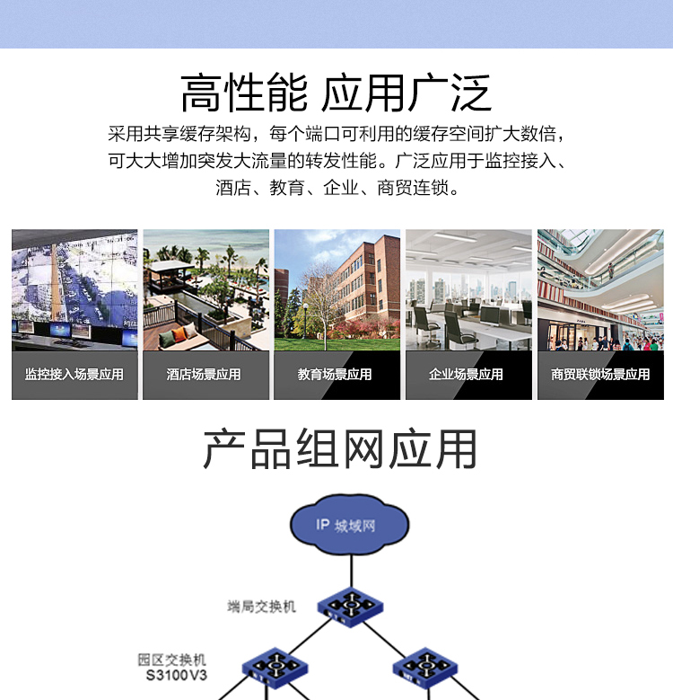 华三 24口千百兆组合管理交换机