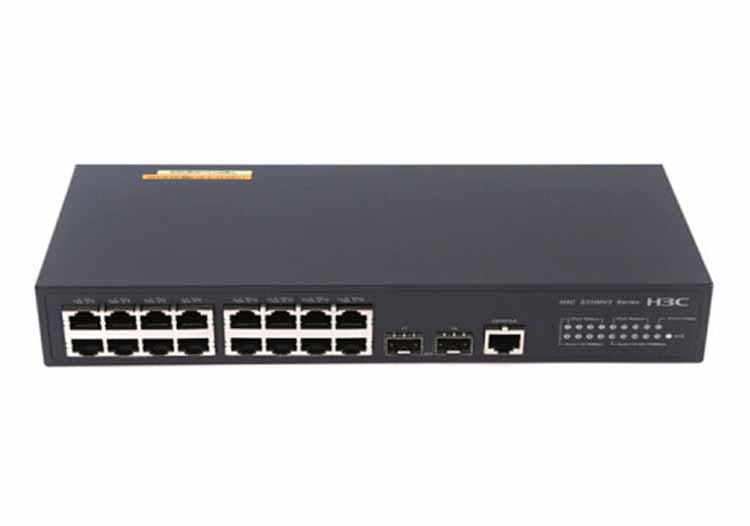 华三 LS-3100V3-18TP-SI-H1 16口千百兆混合二层交换机 附带光口