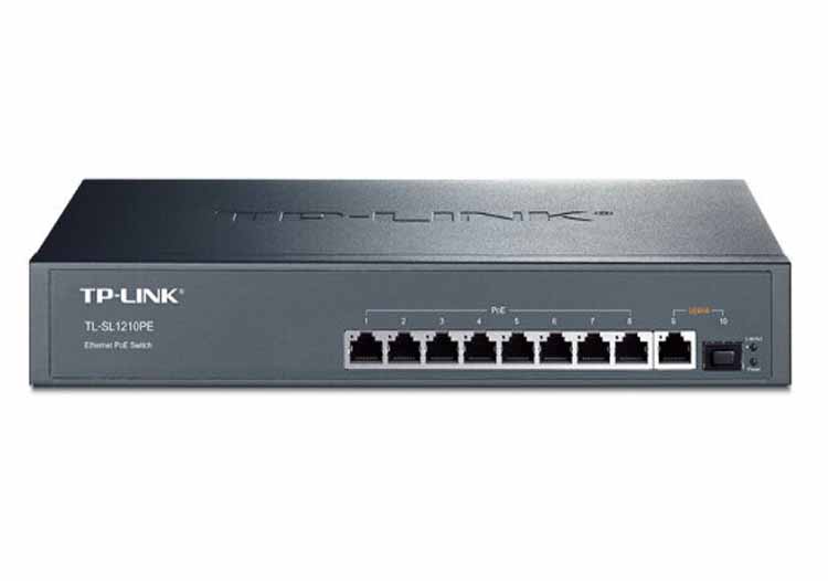 普联(TP-LINK) TL-SL1210PE 8口千兆上联以太网POE网络交换机