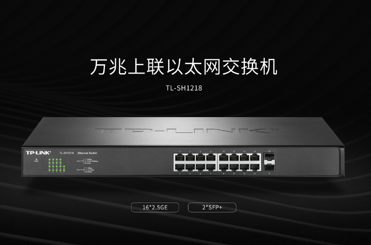 TP-LINK TL-SH1218万兆上联以太网交换机