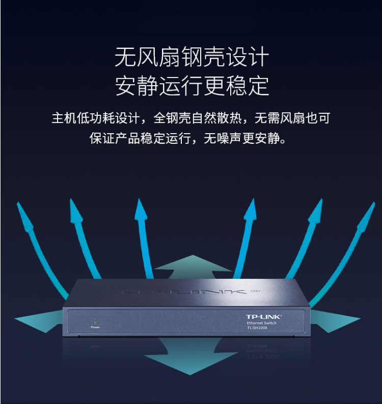 TP-LINK TL-SH1008 8口企业级2.5G交换机