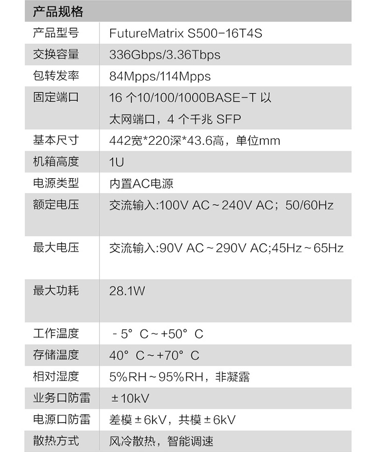 华为 S500-16T4S 千兆三层核心交换机