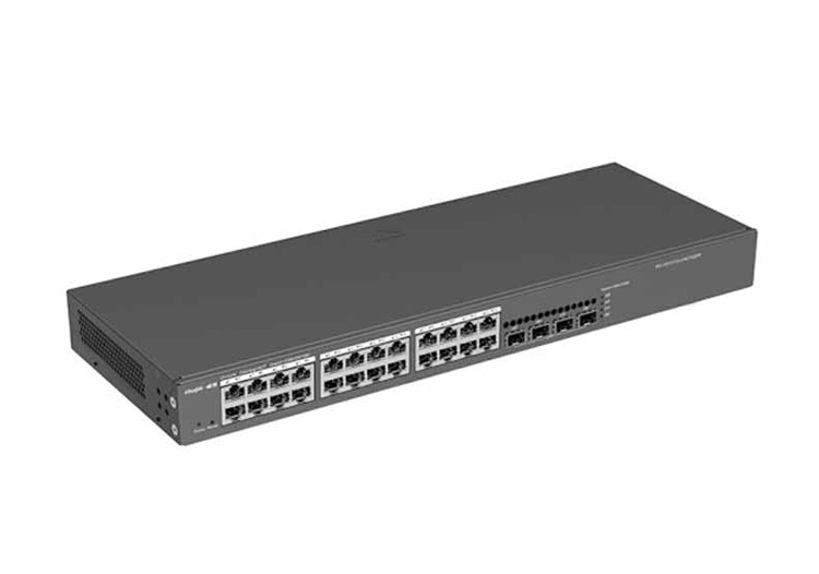 锐捷 RG-NBS3100-24GT4SFP 24千兆电口 4千兆光口 二层网管交换机