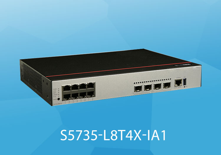 华为 S5735-L8T4X-IA1 企业级数通智选交换机 8个以太网端口 4个万兆SFP+