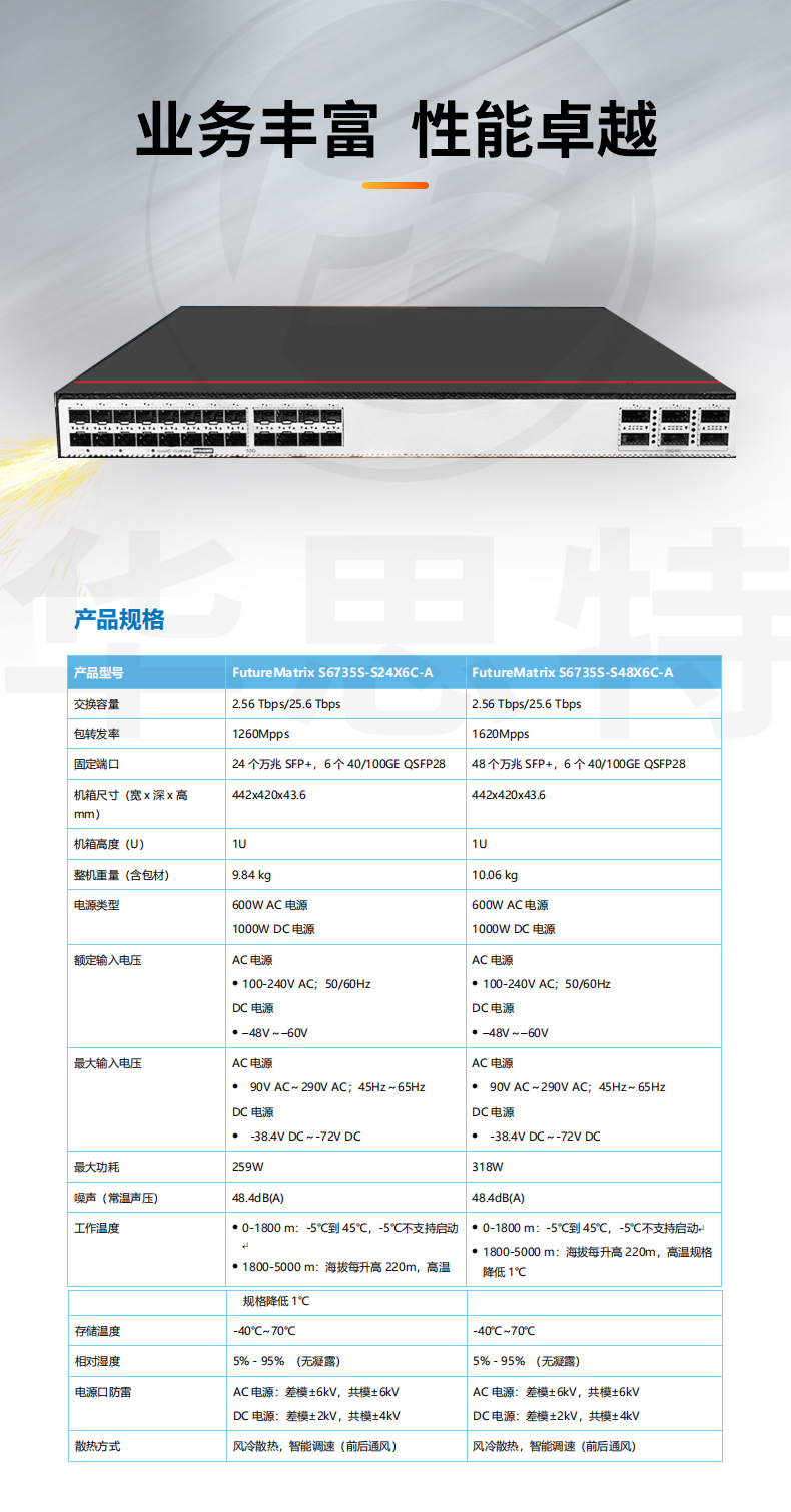 华为数通智选交换机 S6735S-S24X6C-A