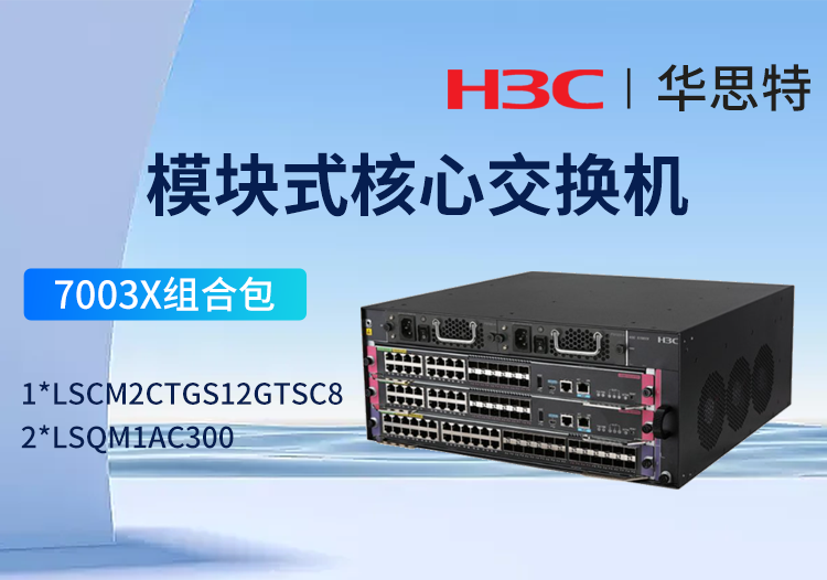 H3C S7003X交换机套包 交换路由引擎模块 16端口千兆电接口(RJ45)+12端口万兆光接口(SFP+,LC)(SC)