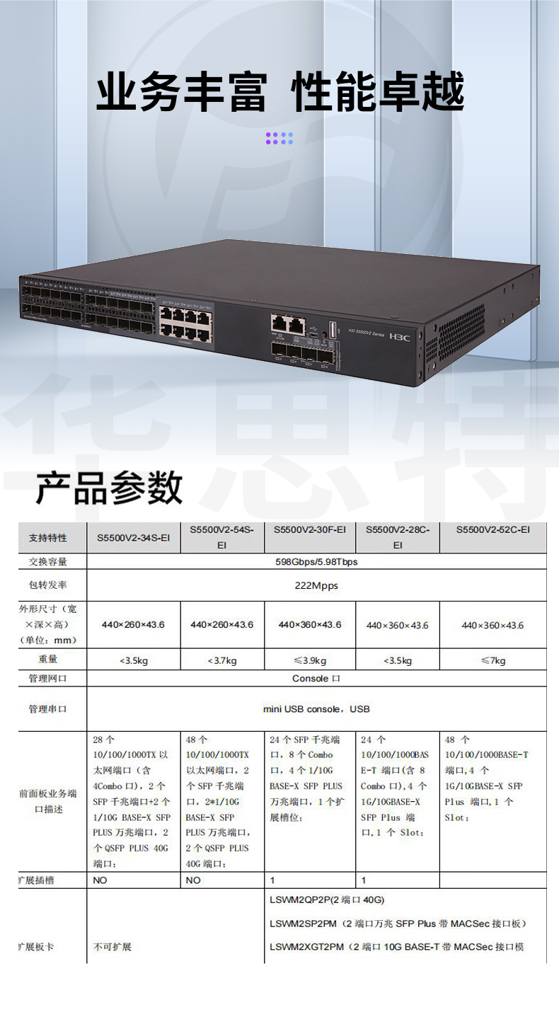 华三 LS-5500V2-30F-EI 三层交换机