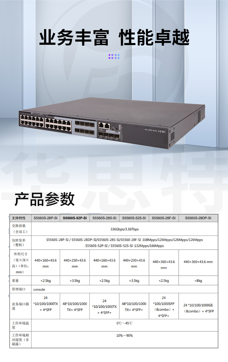 华三 LS-5560S-28DP-SI 以太网交换机