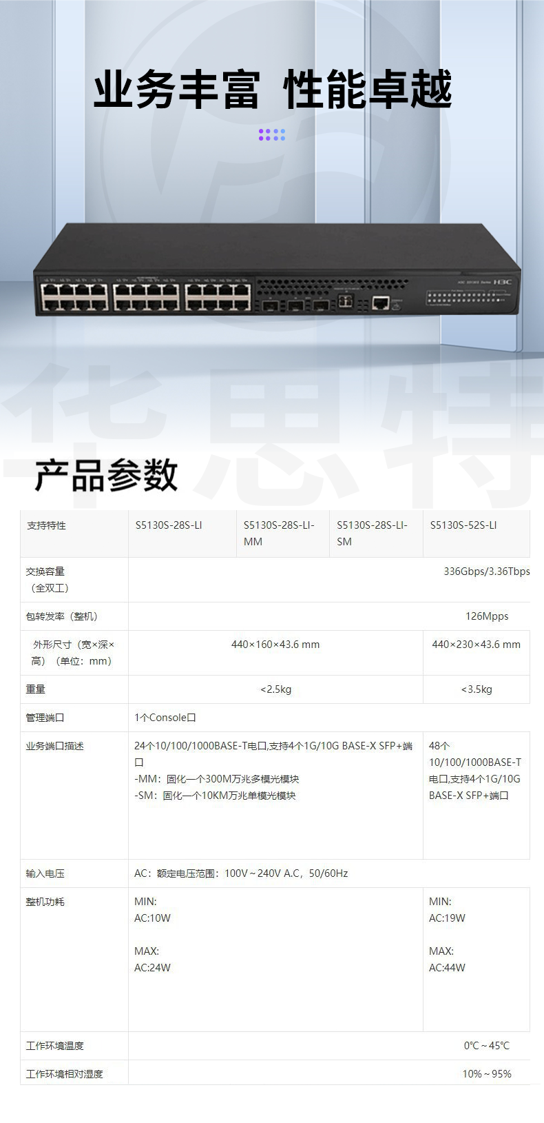 H3C交换机 S5130S-28S-LI-SM